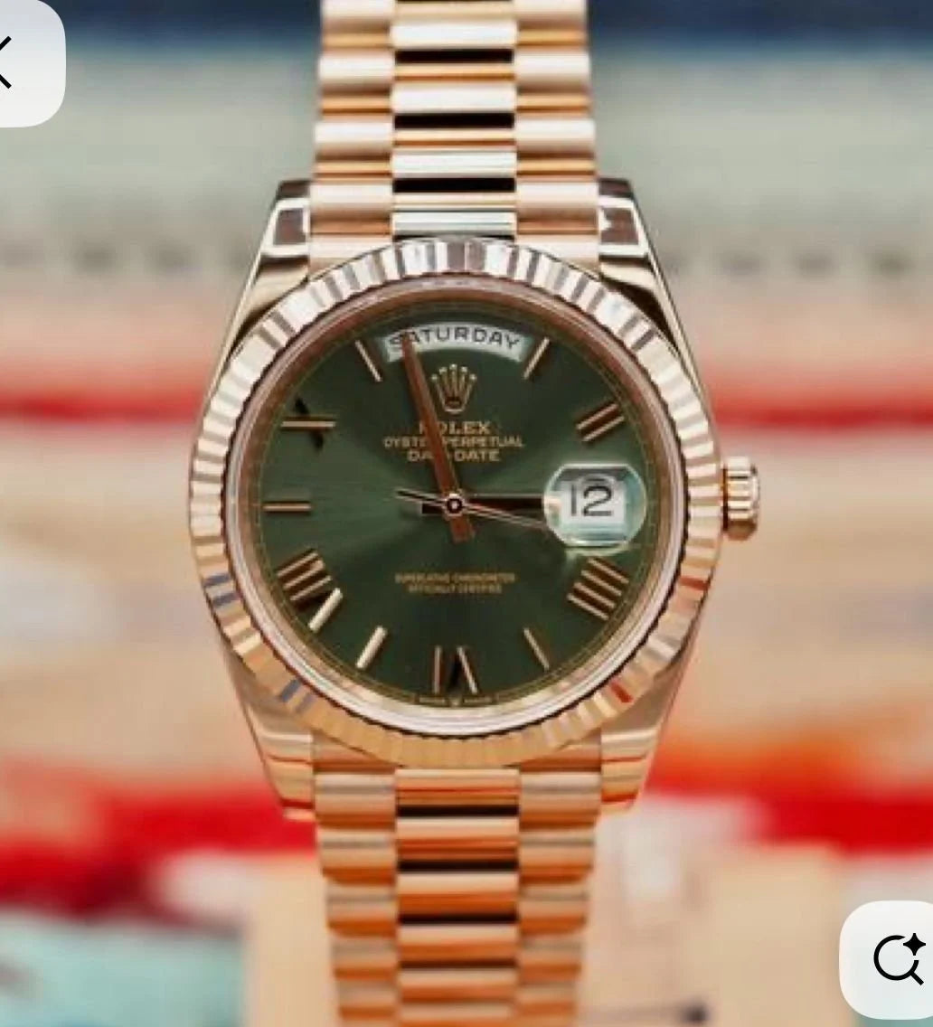 ROLE_X Day Date Olive Green Dial 40mm