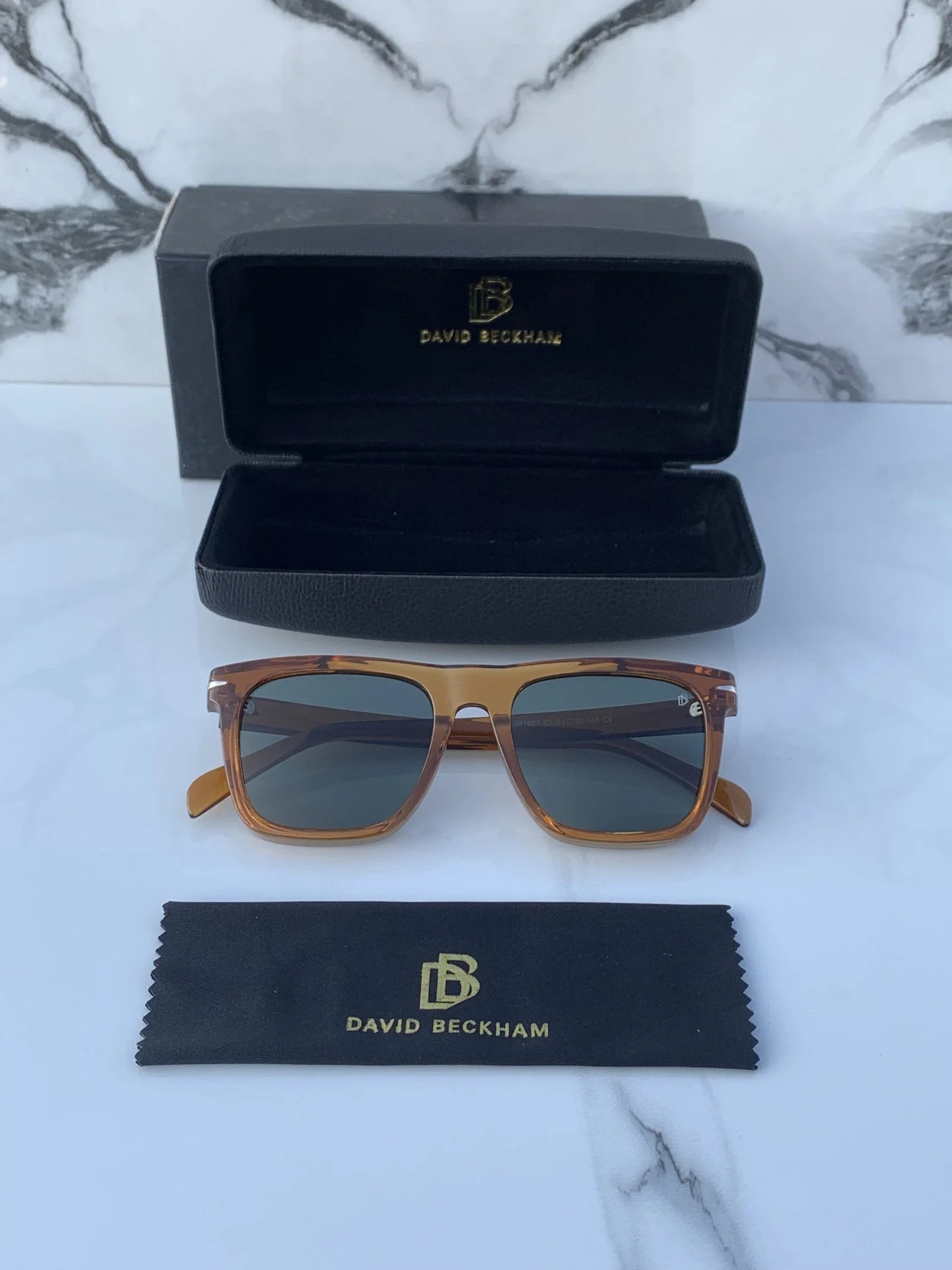 Branded D_B Brown Sunglasses Grey (With Original Kit)