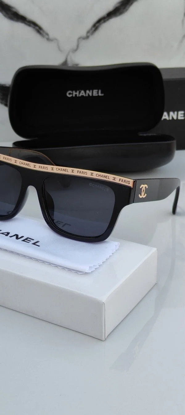 Branded Chnl Prs Full Black Sunglasses