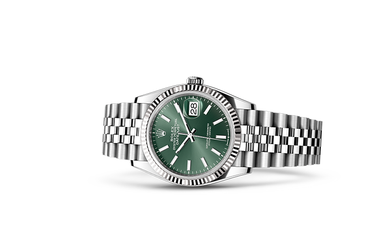 ROLE_X Date just 36 green dial