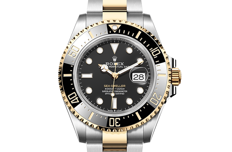 ROLE_X Sea-Dweller yellow gold Bezel and black dial